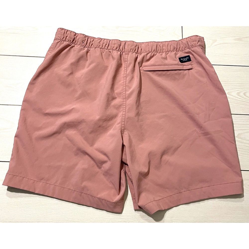 Abercrombie & Fitch Shorts Mens XL Pink Bermuda Pocket Lightweight Inside Lining - Picture 3 of 3